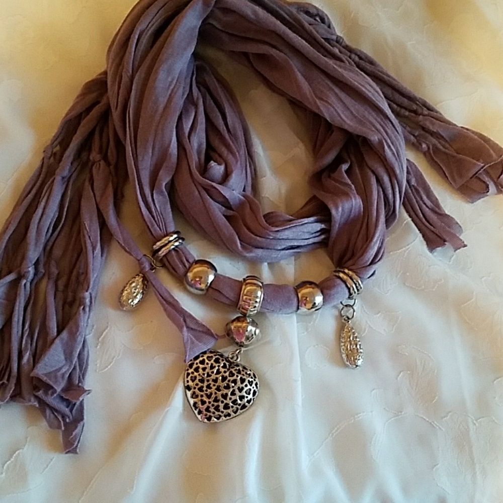 NWOT Boho Beaded Scarf